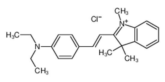 Picture of 2-[2-[4-(diethylamino)phenyl]vinyl]-1,3,3-trimethyl-3H-indolium chloride