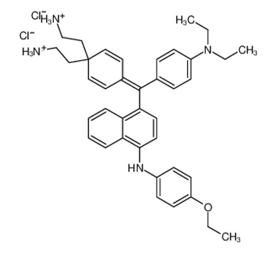 Picture of [4-[[4-(diethylamino)phenyl][4-[(4-ethoxyphenyl)amino]-1-naphthyl]methylene]-2,5-cyclohexadien-1-ylidene]diethylammonium chloride