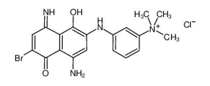 Picture of [3-[(4,8-diamino-6-bromo-1,5-dioxonaphthalen-2-yl)amino]phenyl]-trimethylazanium,chloride