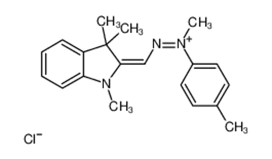 Picture of 1,3,3-Trimethyl-2-{(E)-[methyl(4-methylphenyl)hydrazono]methyl}-3 H-indolium chloride