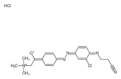 Picture of [2-[4-[[3-chloro-4-(2-cyanoethylamino)phenyl]diazenyl]phenyl]-2-oxoethyl]-trimethylazanium,chloride
