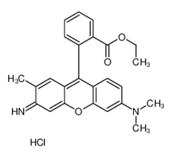Picture of [6-amino-9-(2-ethoxycarbonylphenyl)-7-methylxanthen-3-ylidene]-dimethylazanium,chloride