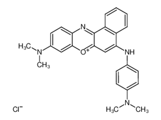 Picture of 9-dimethylamino-5-(4-dimethylamino-anilino)-benzo[a]phenoxazinylium, chloride