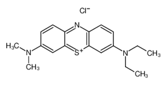 Picture of 3-diethylamino-7-dimethylamino-phenothiazinylium, chloride
