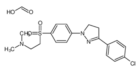 Picture of 2-[4-[5-(4-chlorophenyl)-3,4-dihydropyrazol-2-yl]phenyl]sulfonyl-N,N-dimethylethanamine,formic acid