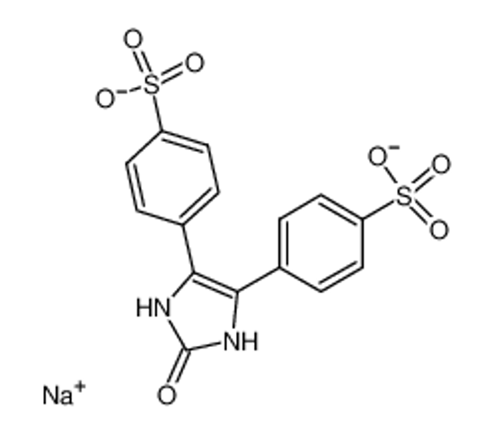 Изображение 4,4'-(2-oxo-2,3-dihydro-1H-imidazole-4,5-diyl)-bis-benzenesulfonic acid ; disodium-salt