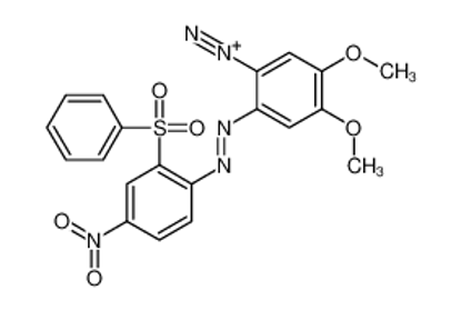 Picture of 2-[[2-(benzenesulfonyl)-4-nitrophenyl]diazenyl]-4,5-dimethoxybenzenediazonium