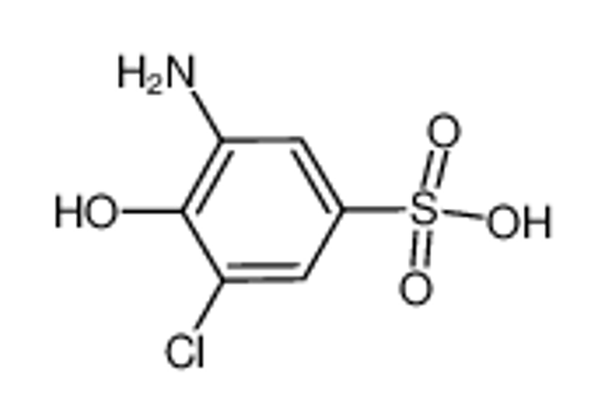 Picture of 3-amino-5-chloro-4-hydroxybenzenesulfonic acid