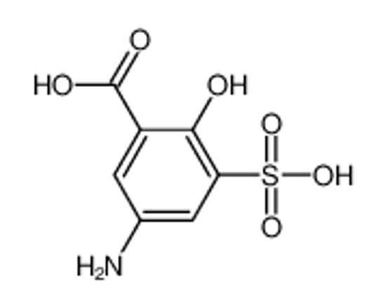 Picture of 5-amino-2-hydroxy-3-sulfobenzoic acid