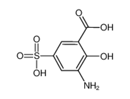 Picture of 3-amino-2-hydroxy-5-sulfobenzoic acid