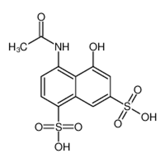Picture of 4-(acetylamino)-5-hydroxynaphthalene-1,7-disulphonic acid
