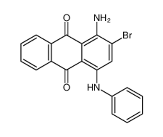 Picture of 1-amino-4-anilino-2-bromoanthracene-9,10-dione