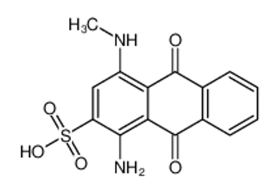 Изображение 1-amino-4-(methylamino)-9,10-dioxoanthracene-2-sulfonic acid