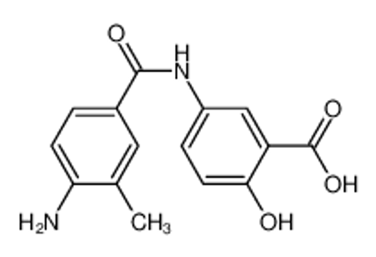 Picture of 5-[(4-amino-3-methylbenzoyl)amino]-2-hydroxybenzoic acid