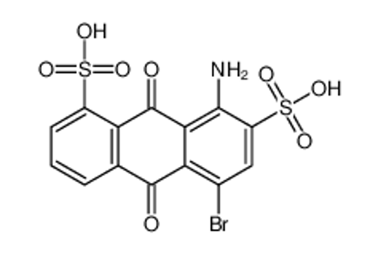 Изображение 8-amino-5-bromo-9,10-dioxoanthracene-1,7-disulfonic acid