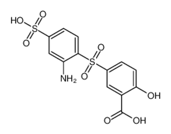 Picture of 5-(2-amino-4-sulfophenyl)sulfonyl-2-hydroxybenzoic acid