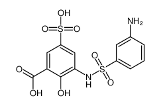 Picture of 3-[(3-aminophenyl)sulfonylamino]-2-hydroxy-5-sulfobenzoic acid