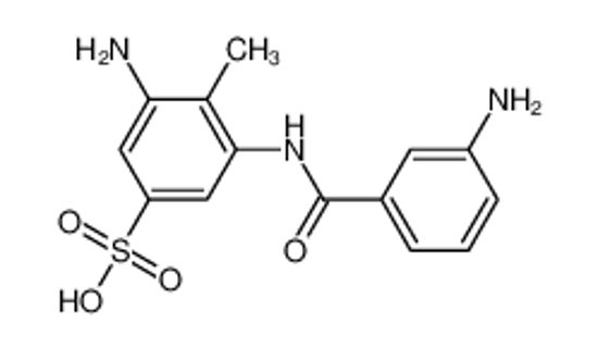 Picture of 3-amino-5-[(3-aminobenzoyl)amino]-4-methylbenzenesulfonic acid
