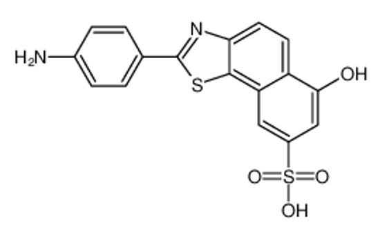 Picture of 2-(4-aminophenyl)-6-hydroxybenzo[g][1,3]benzothiazole-8-sulfonic acid