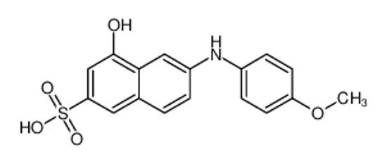 Imagem de 4-hydroxy-6-(4-methoxyanilino)naphthalene-2-sulfonic acid