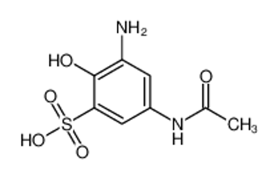 Picture of 5-acetamido-3-amino-2-hydroxybenzenesulfonic acid