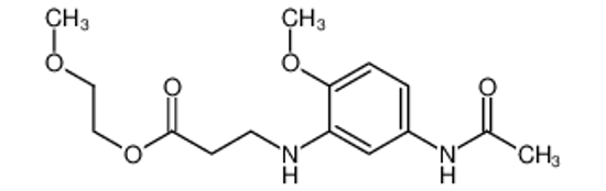 Изображение 2-methoxyethyl 3-(5-acetamido-2-methoxyanilino)propanoate