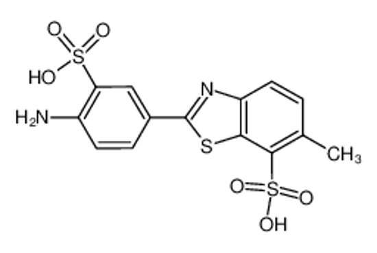 Picture of 2-(4-amino-3-sulfophenyl)-6-methyl-1,3-benzothiazole-7-sulfonic acid