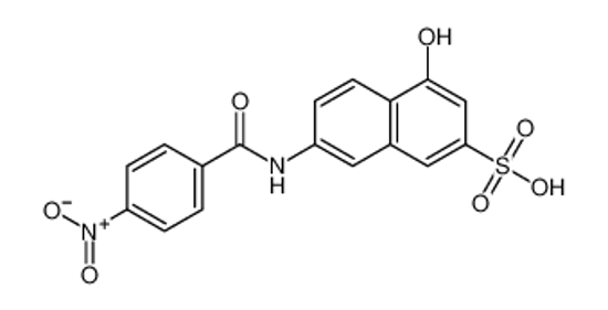 Imagem de 4-hydroxy-7-[(4-nitrobenzoyl)amino]naphthalene-2-sulfonic acid