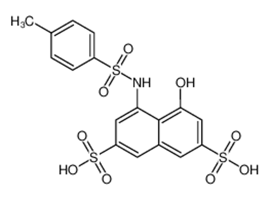 Picture of 8-(4-methylphenylsulfonamido)-1-naphthol-3,6-disulfonicacid