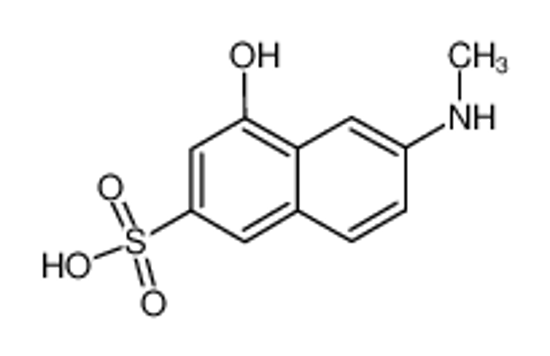 Изображение 4-hydroxy-6-methylamino-2-naphthalene sulfonic acid