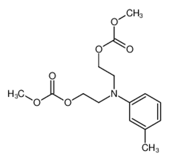 Picture of 2-[N-(2-methoxycarbonyloxyethyl)-3-methylanilino]ethyl methyl carbonate
