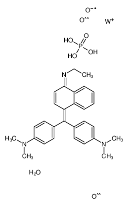 Imagem de [4-[bis[4-(dimethylamino)phenyl]methylidene]naphthalen-1-ylidene]-ethylazanium,hydroxy-oxido-dioxotungsten,phosphoric acid