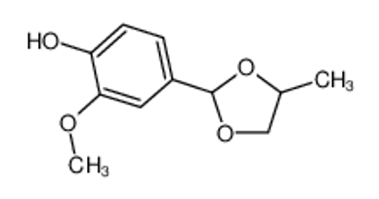 Picture of 2-methoxy-4-(4-methyl-1,3-dioxolan-2-yl)phenol