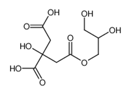 Picture of 2-[2-(2,3-dihydroxypropoxy)-2-oxoethyl]-2-hydroxybutanedioic acid
