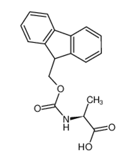 Picture of (2R)-2-(9H-fluoren-9-ylmethoxycarbonylamino)propanoic acid