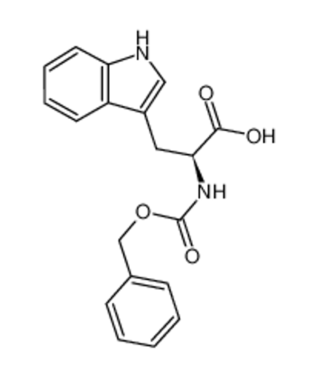 Picture of (2R)-3-(1H-indol-3-yl)-2-(phenylmethoxycarbonylamino)propanoic acid