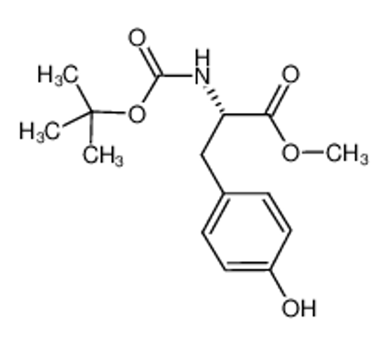 Picture of methyl (2S)-3-(4-hydroxyphenyl)-2-[(2-methylpropan-2-yl)oxycarbonylamino]propanoate