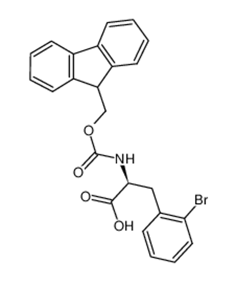 Picture of (2S)-3-(2-bromophenyl)-2-(9H-fluoren-9-ylmethoxycarbonylamino)propanoic acid