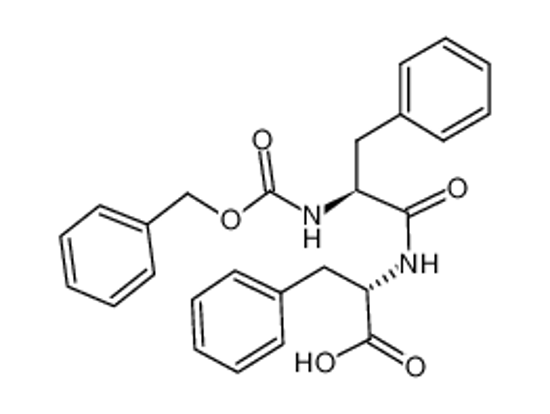 Picture of (2S)-3-phenyl-2-[[(2S)-3-phenyl-2-(phenylmethoxycarbonylamino)propanoyl]amino]propanoic acid