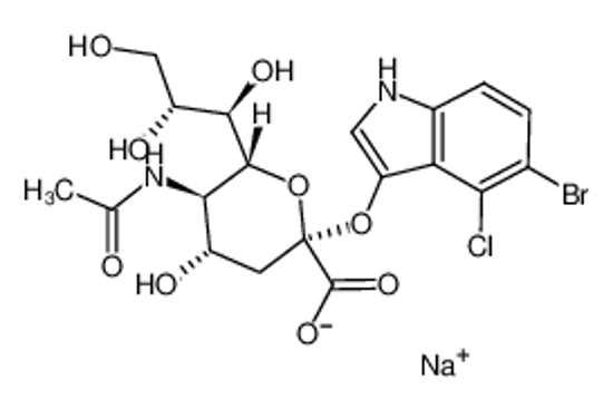 Picture of 5-Bromo-4-chloro-3-indolyl-α-D-N-acetylneuraminic Acid, Sodium Salt