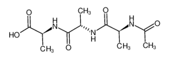Picture of (2S)-2-[[(2S)-2-[[(2S)-2-acetamidopropanoyl]amino]propanoyl]amino]propanoic acid
