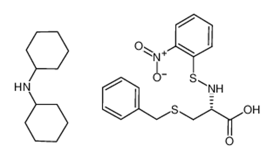 Изображение (2R)-3-benzylsulfanyl-2-[(2-nitrophenyl)sulfanylamino]propanoate,dicyclohexylazanium