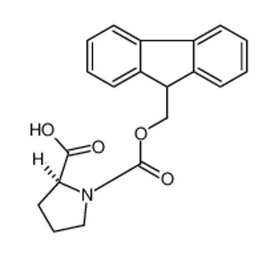 Imagem de (2S)-1-(9H-fluoren-9-ylmethoxycarbonyl)pyrrolidine-2-carboxylic acid