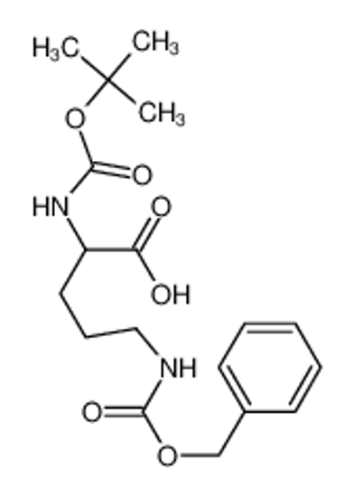 Picture of (2S)-2-[(2-methylpropan-2-yl)oxycarbonylamino]-5-(phenylmethoxycarbonylamino)pentanoic acid