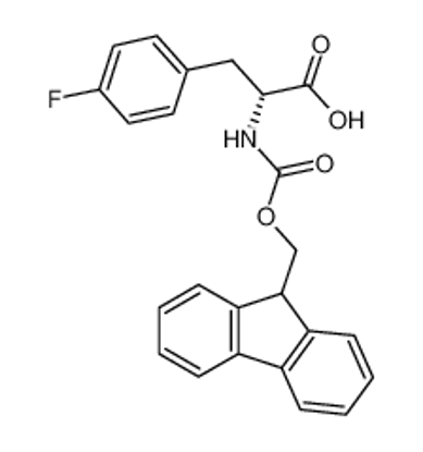 Изображение (2R)-2-(9H-fluoren-9-ylmethoxycarbonylamino)-3-(4-fluorophenyl)propanoic acid