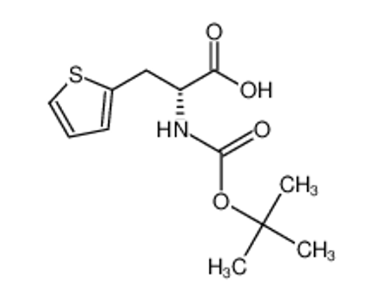Picture of (2R)-2-[(2-methylpropan-2-yl)oxycarbonylamino]-3-thiophen-2-ylpropanoate