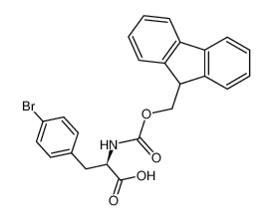 Imagem de (2R)-3-(4-bromophenyl)-2-(9H-fluoren-9-ylmethoxycarbonylamino)propanoic acid