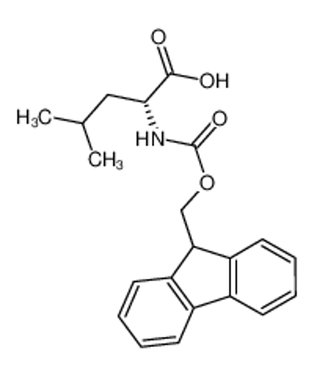 Picture of (2R)-2-(9H-fluoren-9-ylmethoxycarbonylamino)-4-methylpentanoic acid