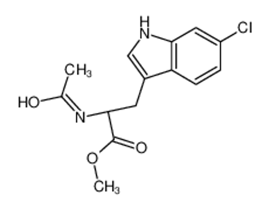 Picture of methyl (2R)-2-acetamido-3-(6-chloro-1H-indol-3-yl)propanoate