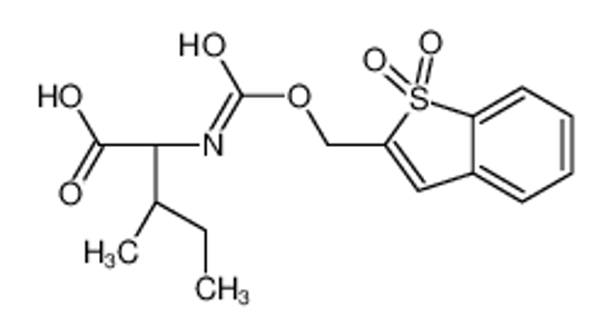 Picture of (2S,3S)-2-[(1,1-dioxo-1-benzothiophen-2-yl)methoxycarbonylamino]-3-methylpentanoic acid